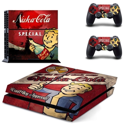 Vault Boy nuka-cola skin sticker for playstation 4 console.. Vault Boy nuka-cola skin sticker for playstation 4 console..