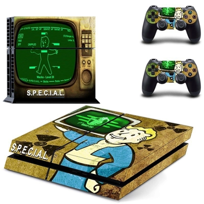 Vault Boy Special skin sticker for playstation 4 console and two controllers