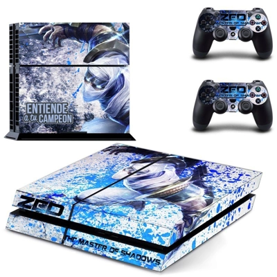 The Master of Shadows skin sticker for playstation 4 console and two controllers
