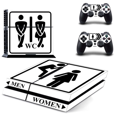 Man Woman skin sticker for playstation 4 console and two c.. Man Woman skin sticker for playstation 4 console and two c..