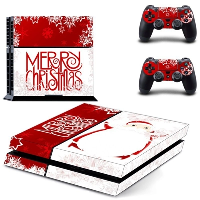 Merry Christmas skin sticker for playstation 4 console and.. Merry Christmas skin sticker for playstation 4 console and..