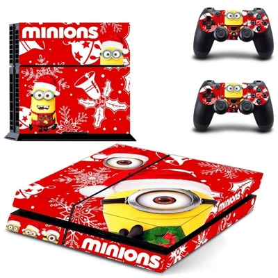 Minions skin sticker for playstation 4 console and two controllers