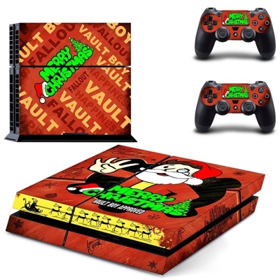 Merry Christmas Vault boy skin sticker for playstation 4 c.. Merry Christmas Vault boy skin sticker for playstation 4 c..