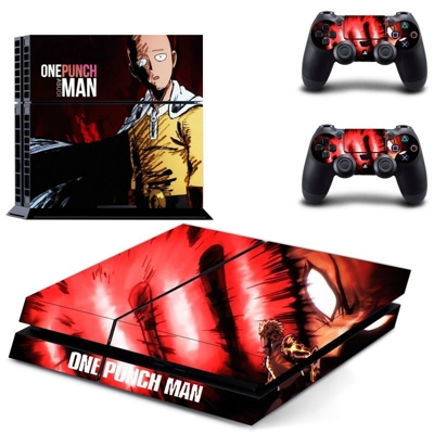 OnePunch Man skin sticker for playstation 4 console and two controllers