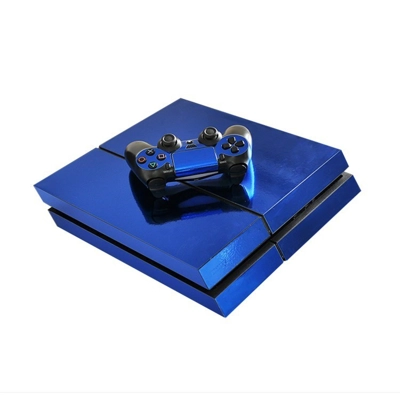 Blue Color skin sticker for playstation 4 console and two controllers