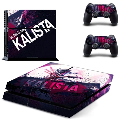 Kalista skin sticker for playstation 4 console and two con.. Kalista skin sticker for playstation 4 console and two con..