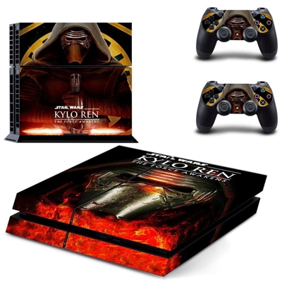 Star Wars Kylo Ren skin sticker for playstation 4 console and two controllers