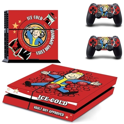 Vault Boy Ice Cold skin sticker for playstation 4 console .. Vault Boy Ice Cold skin sticker for playstation 4 console ..