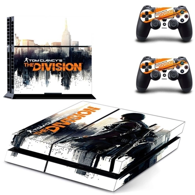 Tom Clancy's the division skin sticker for playstation 4 console and two controllers