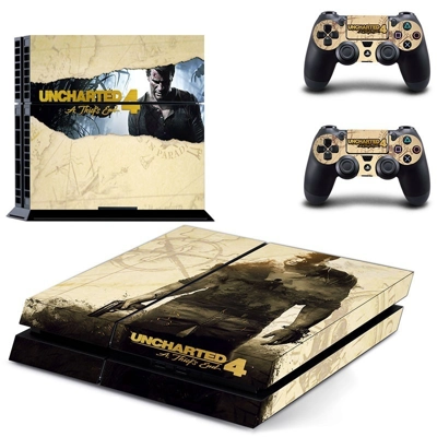 Uncharted 4 A thief's end skin sticker for playstation 4 c.. Uncharted 4 A thief's end skin sticker for playstation 4 c..