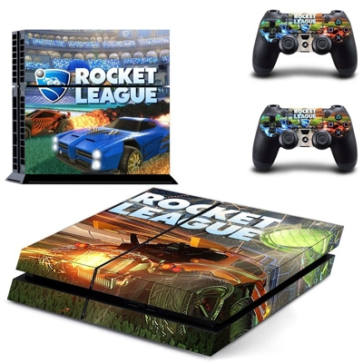 Rocket Leauge skin sticker for playstation 4 console and two controllers