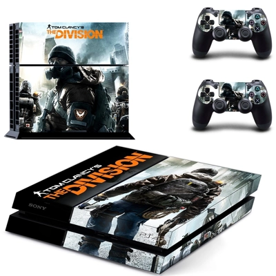 Tom Clancy's the division skin sticker for playstation 4 console and two controllers