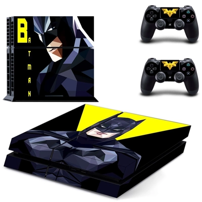 Batman skin sticker for playstation 4 console and two cont..