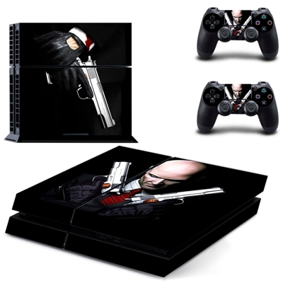 Hitman Contracts skin sticker for playstation 4 console and two controllers