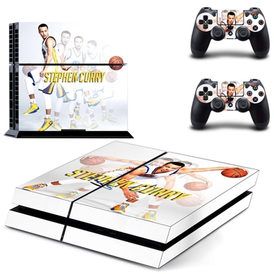 Stephen Curry skin sticker for playstation 4 console and two controllers