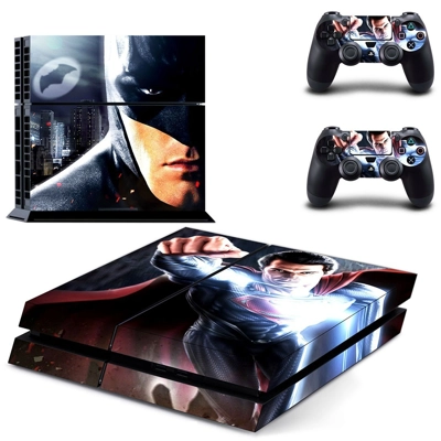 Batman V Superman skin sticker for playstation 4 console and two controllers