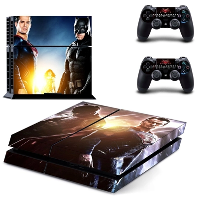 Batman V Superman skin sticker for playstation 4 console and two controllers