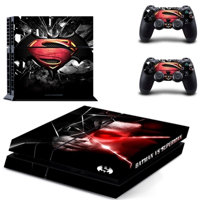 Batman V Superman skin sticker for playstation 4 console and two controllers