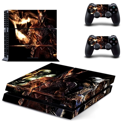 Dark Souls skin sticker for playstation 4 console and two ..