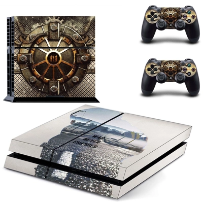 Fallout 4 skin sticker for playstation 4 console and two controllers