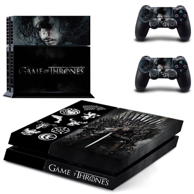 Darkness Game of thrones skin sticker for playstation 4 console and two controllers