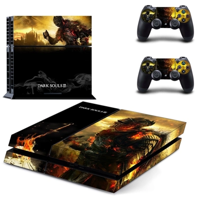 Dark Souls 3 skin sticker for playstation 4 console and two controllers