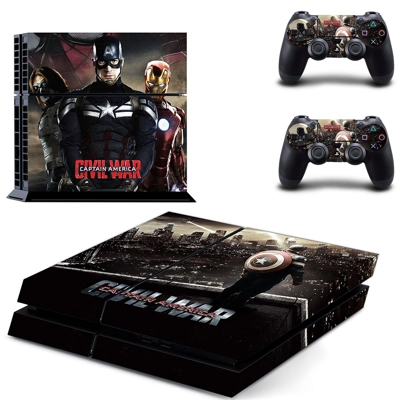 Civil War Captain America skin sticker for playstation 4 c.. Civil War Captain America skin sticker for playstation 4 c..