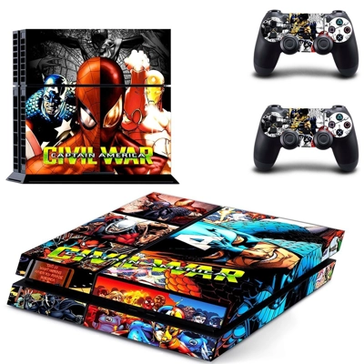 Civil War Captain America skin sticker for playstation 4 c.. Civil War Captain America skin sticker for playstation 4 c..
