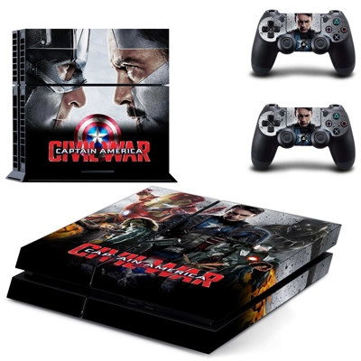 Civil War Captain America skin sticker for playstation 4 c..