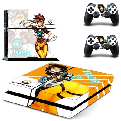 OverWatch Tracer skin sticker for playstation 4 console an.. OverWatch Tracer skin sticker for playstation 4 console an..