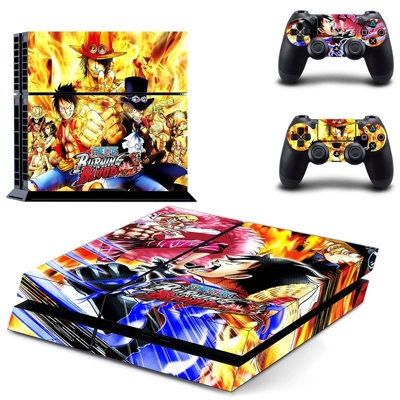 One Piece Burning Blood skin sticker for playstation 4 con.. One Piece Burning Blood skin sticker for playstation 4 con..