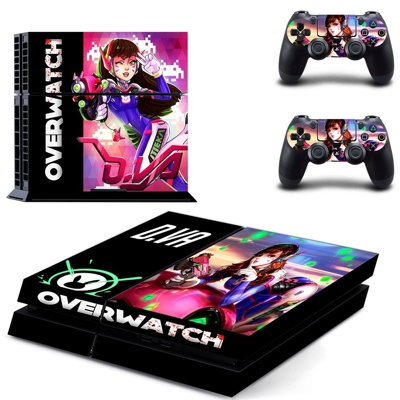 OverWatch skin sticker for playstation 4 console and two c..