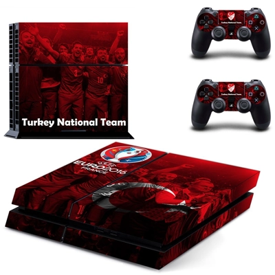 Euro 2016 skin sticker for playstation 4 console and two c.. Euro 2016 skin sticker for playstation 4 console and two c..