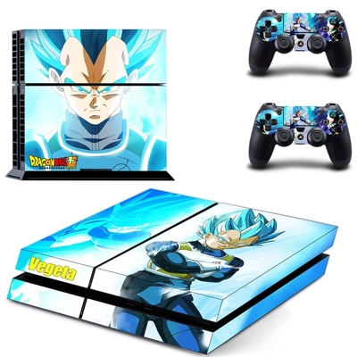 Dragon ball super skin sticker for playstation 4 console and two controllers