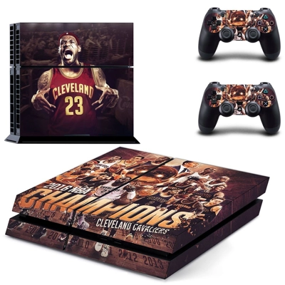 Claveland cavaliers skin sticker for playstation 4 console and two controllers