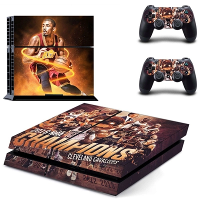 Claveland cavaliers skin sticker for playstation 4 console and two controllers
