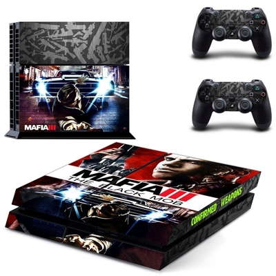 Mafia 3  skin sticker for playstation 4 console and two co..