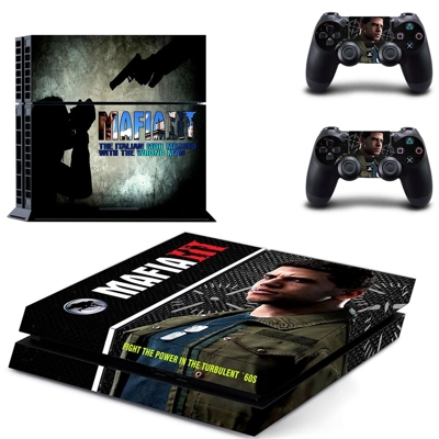 Mafia 3 skin sticker for playstation 4 console and two co.. Mafia 3 skin sticker for playstation 4 console and two co..