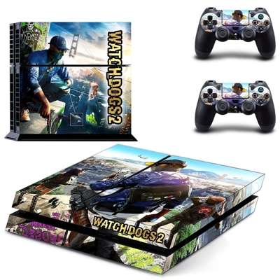 Watch dogs 2 skin sticker for playstation 4 console and tw.. Watch dogs 2 skin sticker for playstation 4 console and tw..