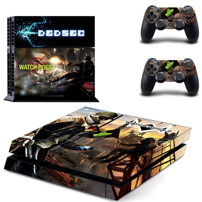 Watch dogs 2 skin sticker for playstation 4 console and two controllers
