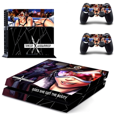 Overwatch skin sticker for playstation 4 console and two c.. Overwatch skin sticker for playstation 4 console and two c..