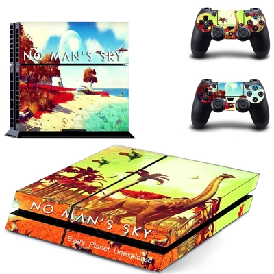 No man's sky skin sticker for playstation 4 console and two controllers