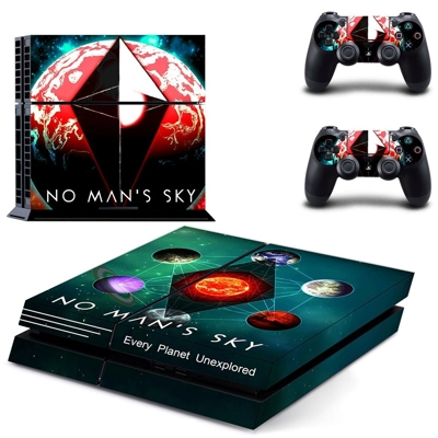 No man's sky skin sticker for playstation 4 console and two controllers