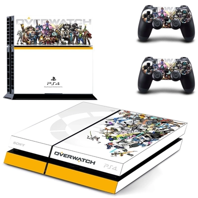 Overwatch skin sticker for playstation 4 console and two c.. Overwatch skin sticker for playstation 4 console and two c..
