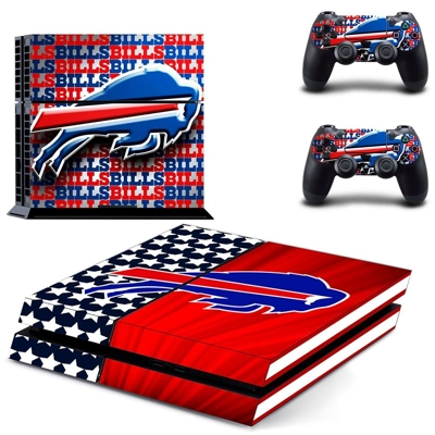 Buffalo bills skin sticker for playstation 4 console and t..