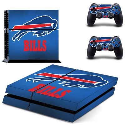 Buffalo bills skin sticker for playstation 4 console and two controllers