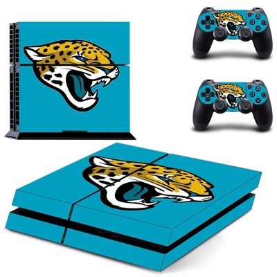 Jaguars nfl skin sticker for playstation 4 console and two.. Jaguars nfl skin sticker for playstation 4 console and two..