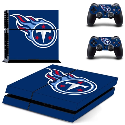 Tennessee titans skin sticker for playstation 4 console and two controllers