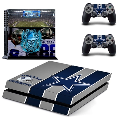 Dallans cowboys skin sticker for playstation 4 console and two controllers