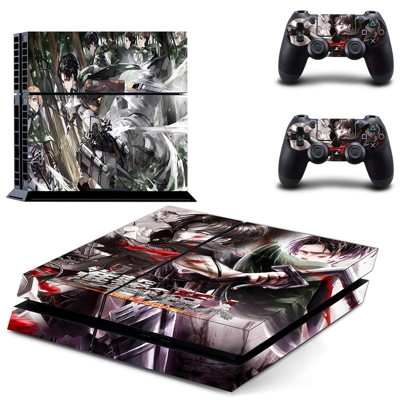 Attack on Titan skin sticker for playstation 4 console and..